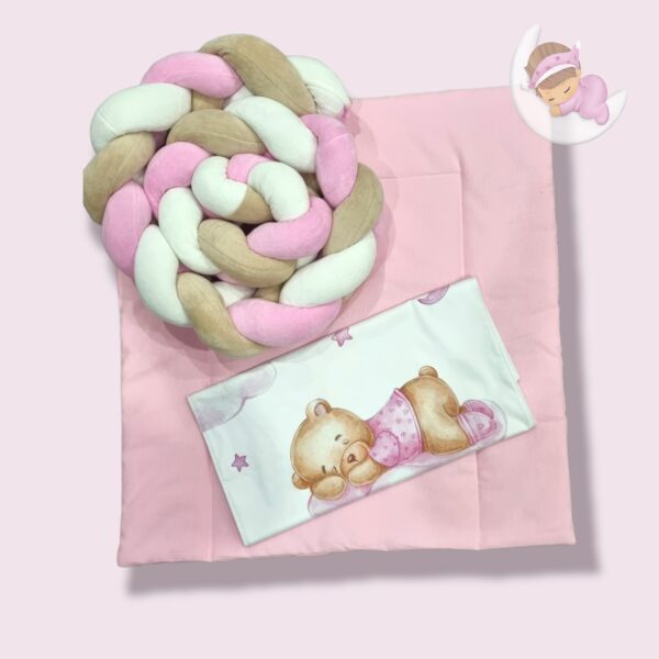 Fasciatoio Orsetto Girl impermeabile con treccia 2 metri. - Image 2