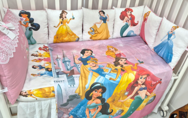 Set Paracolpi Principesse Disney con copripiumino sfoderabile - Image 3