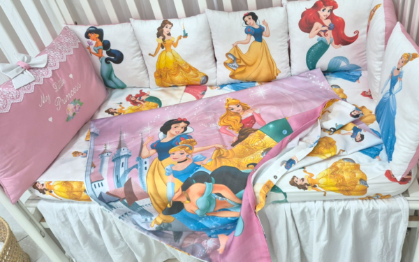 Set Paracolpi Principesse Disney con copripiumino sfoderabile - Image 4