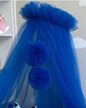 Baldacchino per culla Blu Scuro