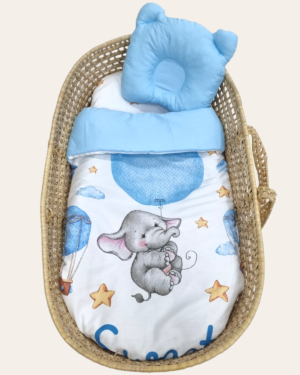 Set per passeggino 3pz - Elefantino Blu
