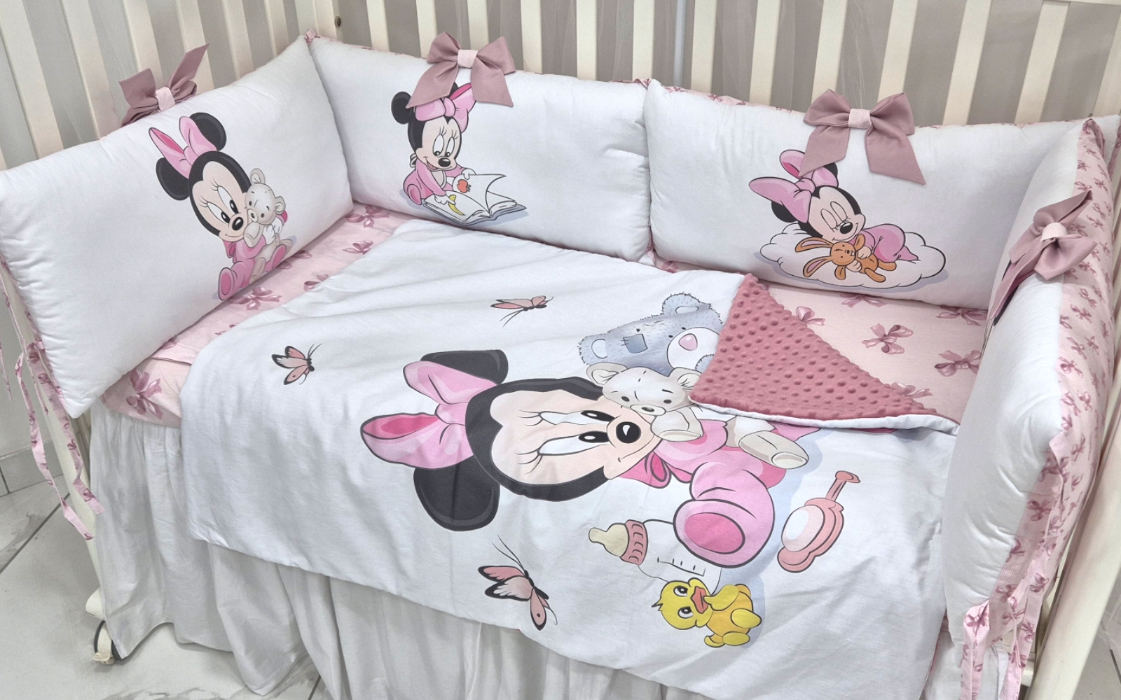 Set Paracolpi  Minnie Baby - copertina +pile