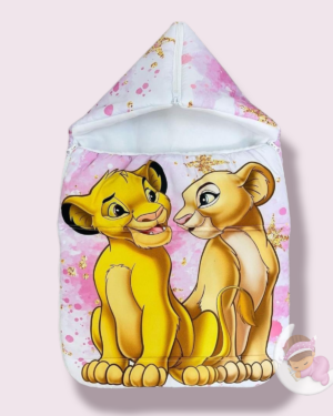 Sacco Nanna per passeggino - Re Leone e Nala Rosa